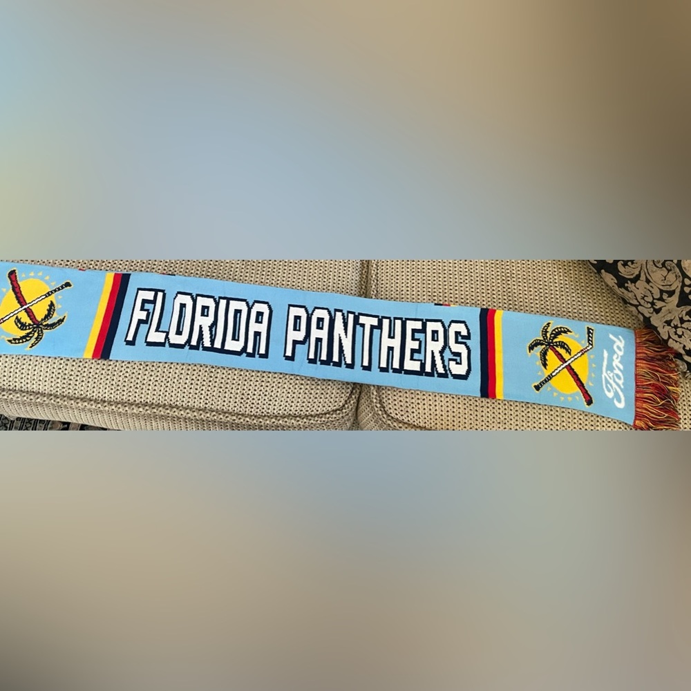 Florida Panthers Eastern Conference Champions Scarf. New.